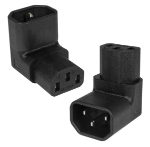 Разъём питания AC-040 переходник с поворотом на 90 градусов IEC C14-C13
