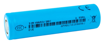 картинка Аккумулятор литий-ионный EVE ICR18650/26V (3.6 В, 2.55 Ач, 7.5 A) от Кипер Трэйд
