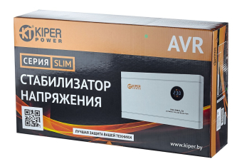 картинка Стабилизатор напряжения Kiper Power Slim 3000 LCD (3000VA/1800W) от Кипер Трэйд