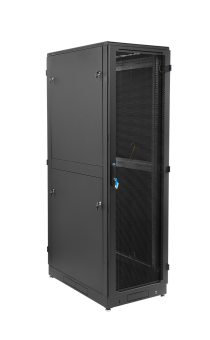 картинка Шкаф серверный напольный 42U (600x1000) дверь перфорированн 2шт цв черн ШТК-М-42.6.10-44АА-9005 от Кипер Трэйд