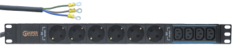 картинка Блок розеток 19" Kiper Power, 6 розеток Schuko + 4xC13, 32А, кабель питания 2м без вилки от Кипер Трэйд
